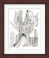 Framed 'European City Sketch I' border=