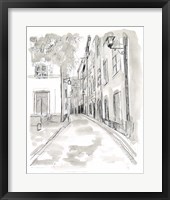 European City Sketch IV Framed Print