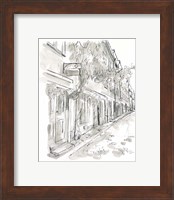 Framed 'European City Sketch V' border=