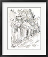 Framed 'European City Sketch V' border=