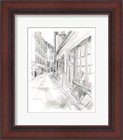 Framed 'European City Sketch VI' border=