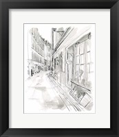 Framed 'European City Sketch VI' border=