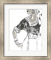 Framed 'Fashion Plate Power IV' border=