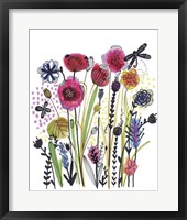 Framed 'Free Floral II' border=