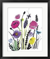 Framed 'Free Floral IV' border=