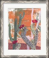 Framed 'Desert Flowers I' border=