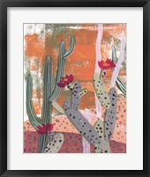 Framed Desert Flowers I