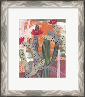 Framed 'Desert Flowers III' border=