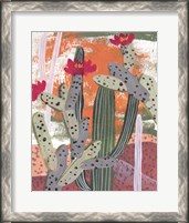 Framed 'Desert Flowers III' border=