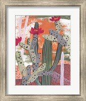 Framed 'Desert Flowers III' border=