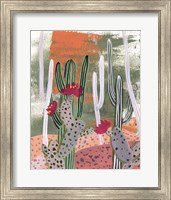 Framed 'Desert Flowers IV' border=