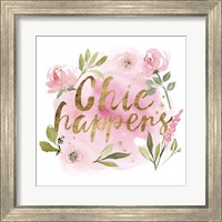 Framed 'Pink Blooms I' border=