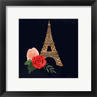 Framed 'Oui Oui Glam II' border=