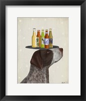 Framed German Shorthaired Pointer Ice Cream Beer Lover