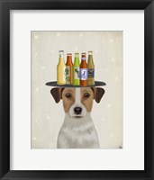 Framed Jack Russell Beer Lover