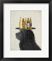 Framed Labradoodle Black 2 Beer Lover