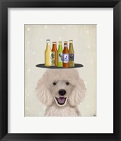 Framed Poodle Beer Lover