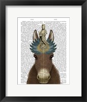 Framed Donkey Bodhisattva Book Print