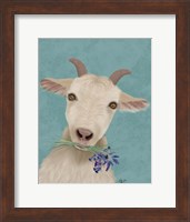 Framed Goat and Bluebells