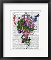 Framed Bird Balloon 1 Book Print