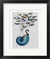 Framed Goose Hot Air Balloon Book Print