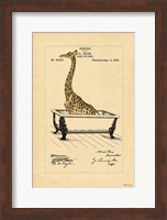 Framed Giraffe in Tub