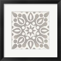 Framed 'Winter Caravan Tile IV' border=