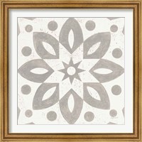 Framed 'Winter Caravan Tile I' border=