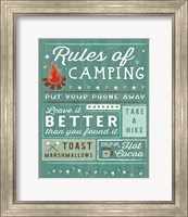 Framed 'Comfy Camping I' border=