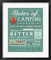 Comfy Camping I Framed Print