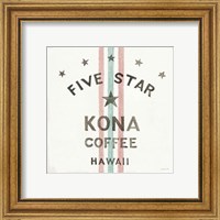 Framed 'Wake Me Up Coffee Sack III' border=