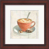 Framed 'Wake Me Up Coffee III' border=