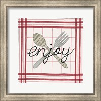 Framed 'Cool Kitchen Enjoy' border=