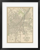 Framed Map of Los Angeles