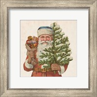 Framed 'Victorian Santa IV' border=