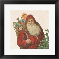 Framed Victorian Santa I