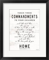 Framed Teach These Commandments