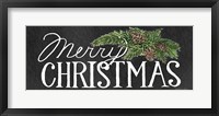 Framed Holiday Holiday Saying II Chalkboard