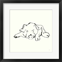 Framed Line Pig I