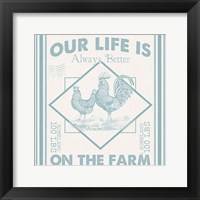 Framed 'Vintage Farmhouse III' border=