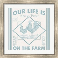 Framed 'Vintage Farmhouse III' border=