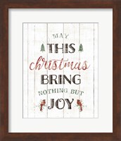 Framed 'Christmas Joy' border=