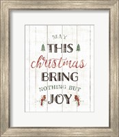 Framed 'Christmas Joy' border=