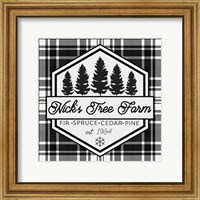 Framed 'Plaid Holidays I' border=