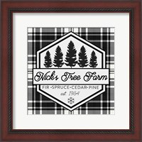 Framed 'Plaid Holidays I' border=