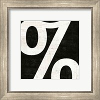 Framed 'Punctuated Black Square IV' border=