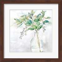 Framed 'Eucalyptus Vase I' border=