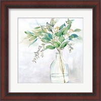 Framed 'Eucalyptus Vase I' border=