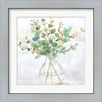 Framed 'Eucalyptus Vase II' border=