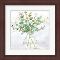 Framed 'Eucalyptus Vase II' border=